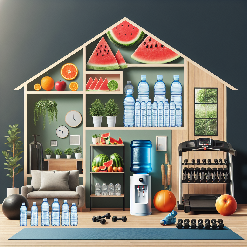 Wasser- und Hydrationslösungen für Heim-Fitnessstudios: Einrichten von Hydrationsstationen.