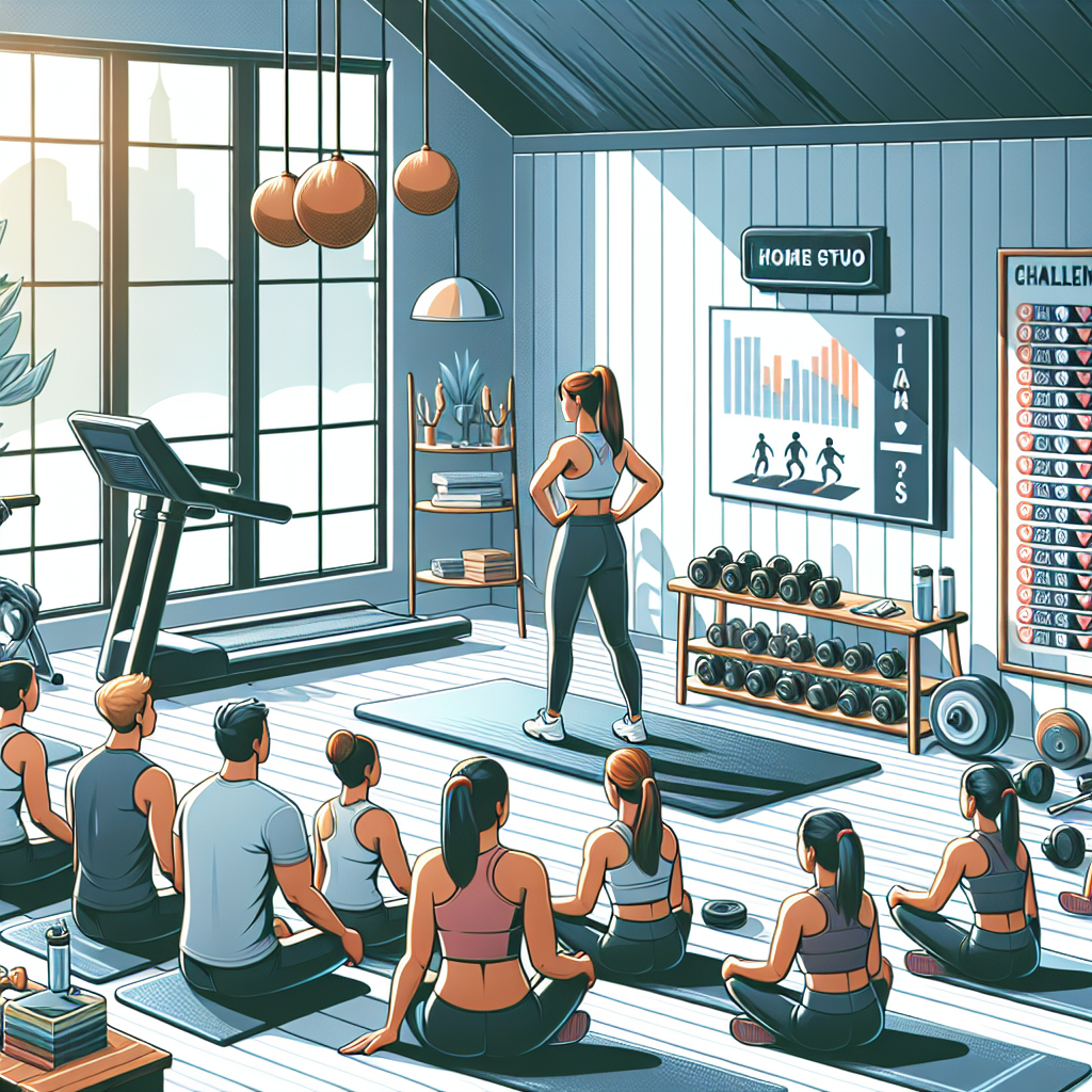 Heim-Fitnessstudio-Herausforderungen und Wettbewerbe zur Motivation: Ideen, um Ihr Publikum zu engagieren.