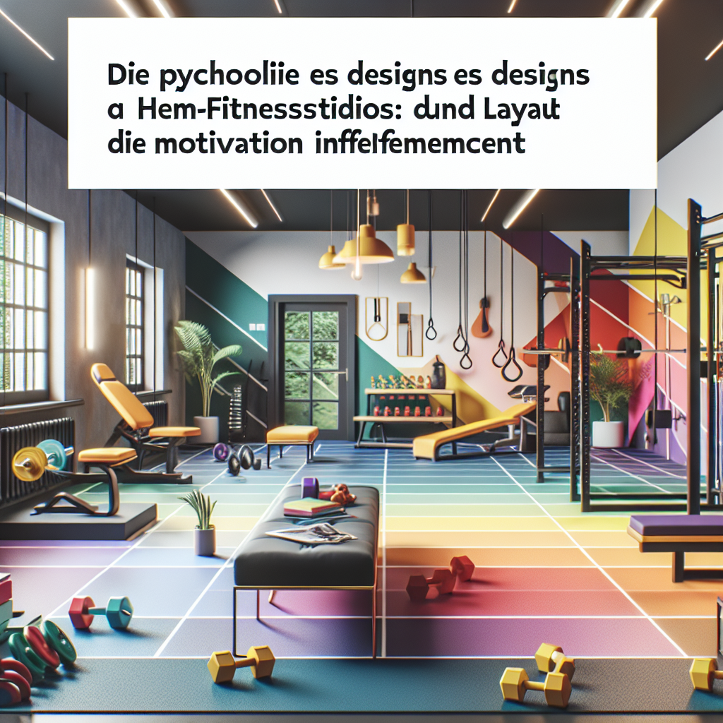 Die Psychologie des Designs eines Heim-Fitnessstudios: Wie Farben und Layout die Motivation beeinflussen.