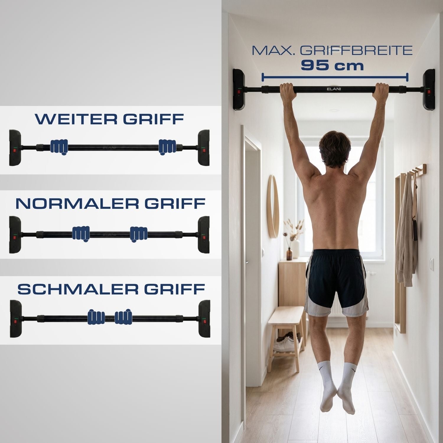 Klimmzugstange für die Wand
