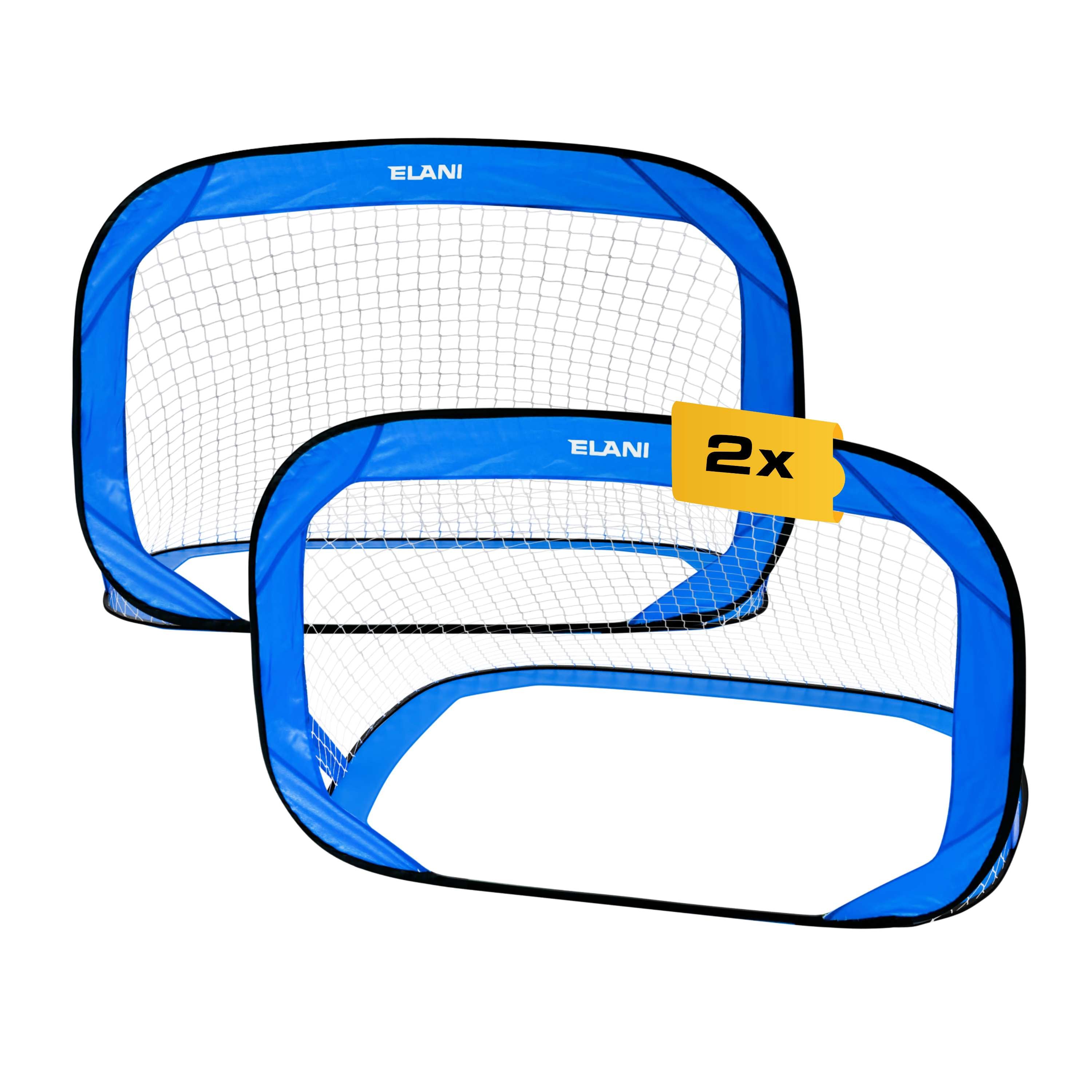 Faltbare Fußballtore 2er-Set mit Ball & Tasche – Für Kinder & Garten | B-Ware (50 % Rabatt)