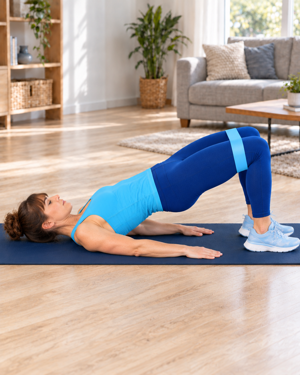Glute Bridge mit Fitnessband
