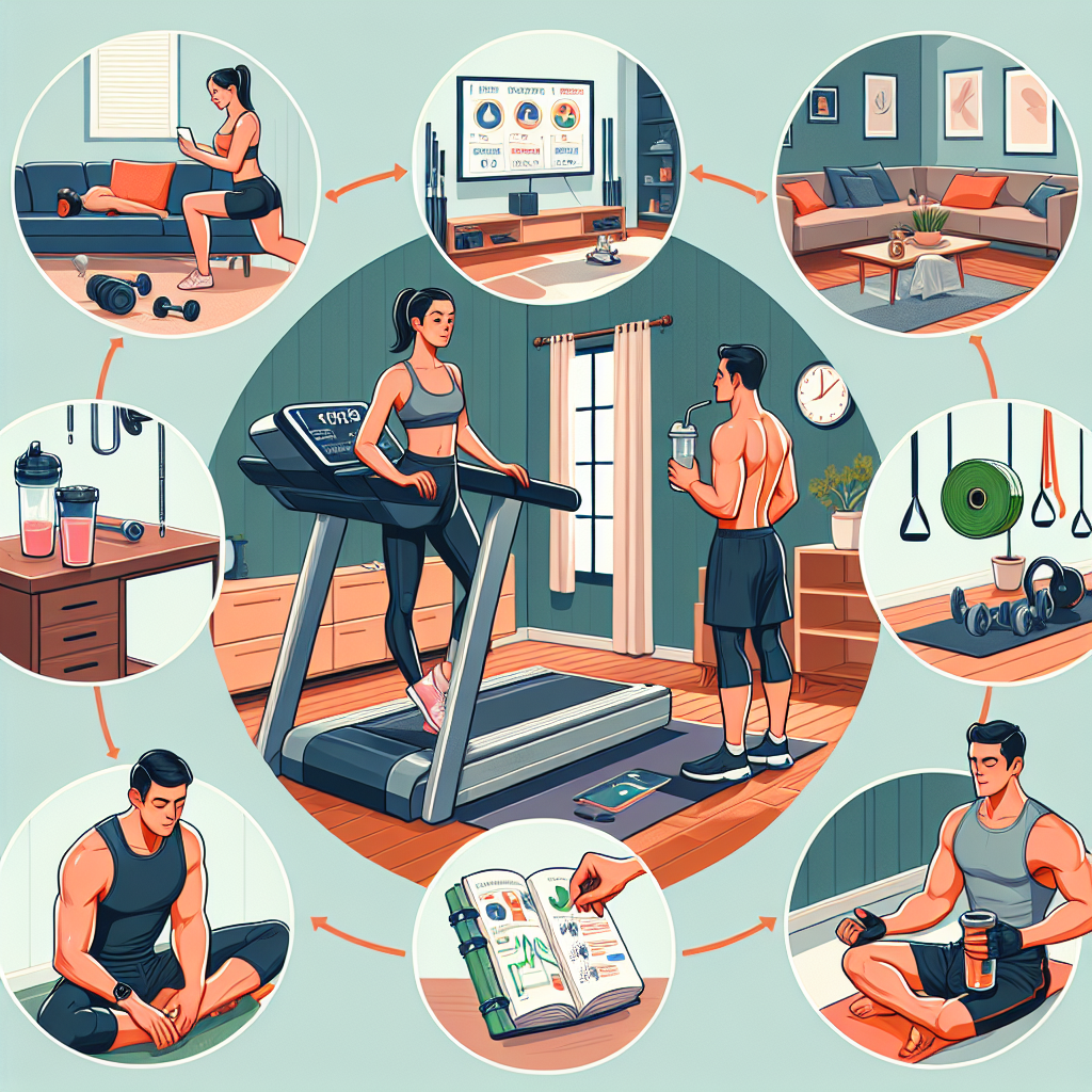 Pre-Workout- und Post-Workout-Rituale im Heim-Fitnessstudio: Routinen für effektive Workouts erstellen.