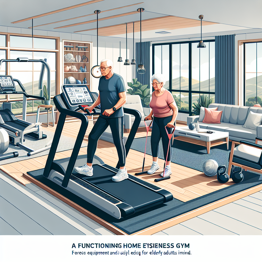 Heim-Fitnessstudio für Senioren: Anpassung von Ausrüstung und Design für ältere Erwachsene.