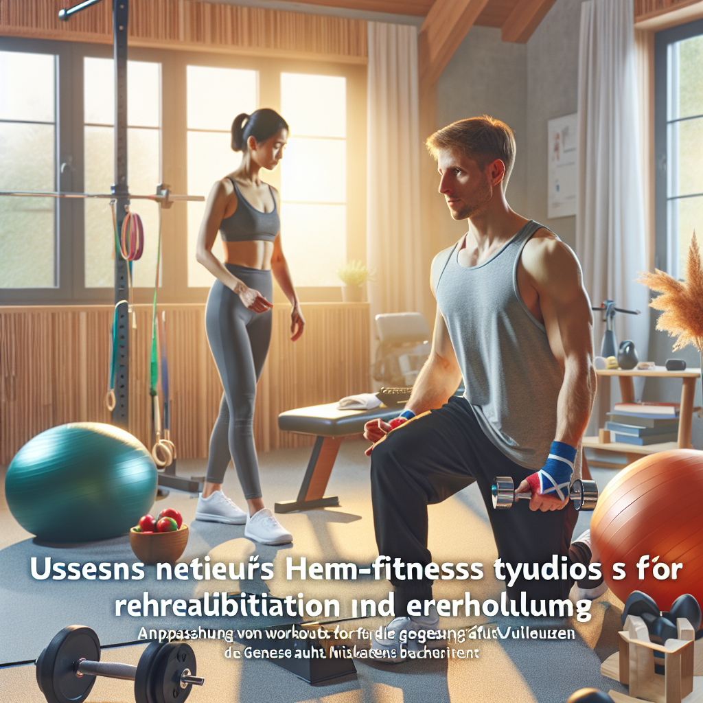 Nutzung Ihres Heim-Fitnessstudios für Rehabilitation und Erholung: Anpassung von Workouts für die Genesung nach Verletzungen.