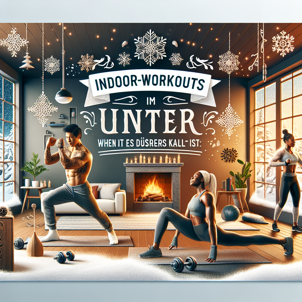 Indoor-Workouts im Winter: Fit bleiben, wenn es draußen kalt ist.