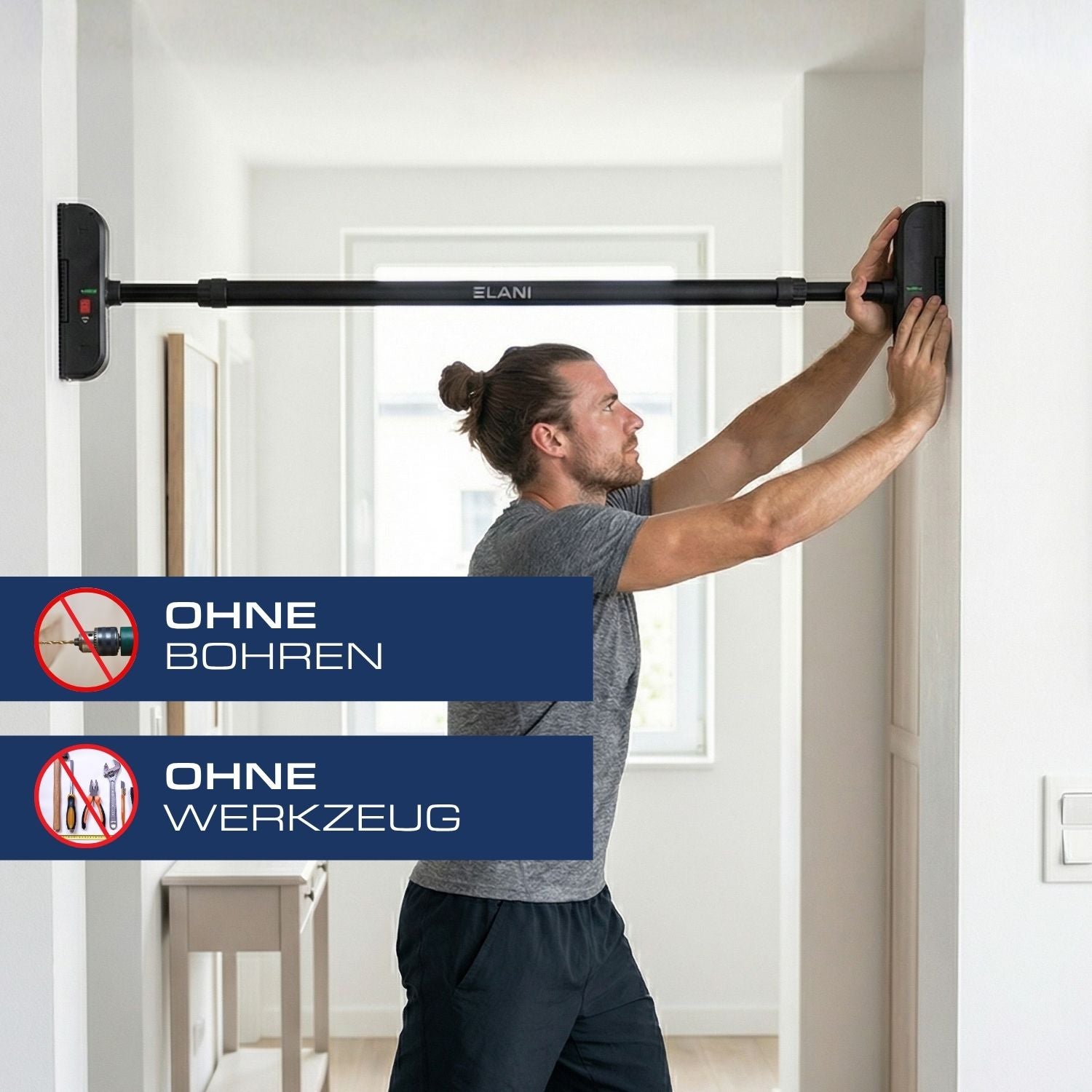 Klimmzugstange für die Wand