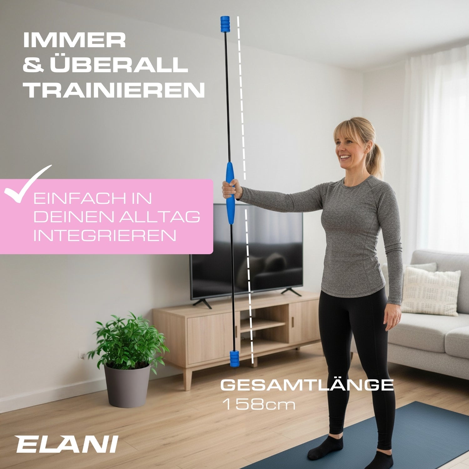 Schwingstab mit verstellbarem Widerstand | ELANI