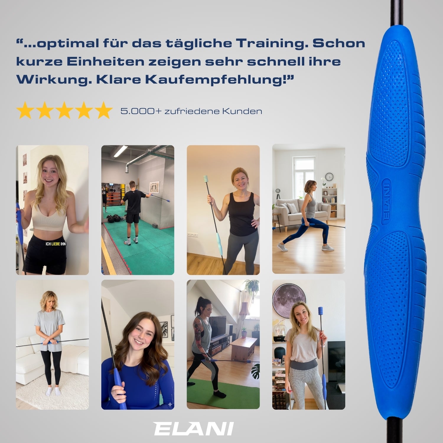 Schwingstab mit verstellbarem Widerstand | B-Ware (50 % Rabatt)