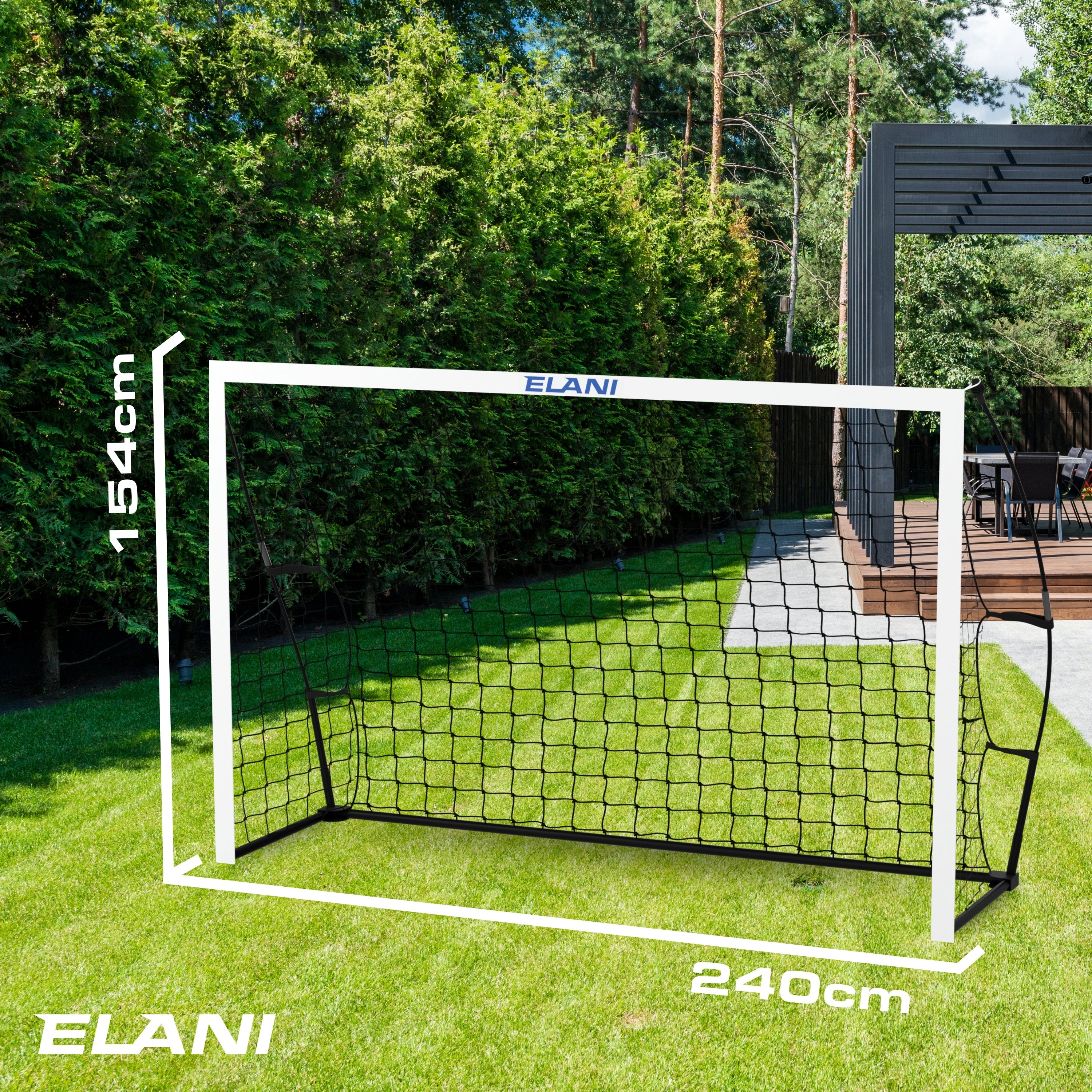 Fußballtor 240x150 cm – Stabil, Wetterfest & mit Tragetasche | B-Ware (50 % Rabatt)