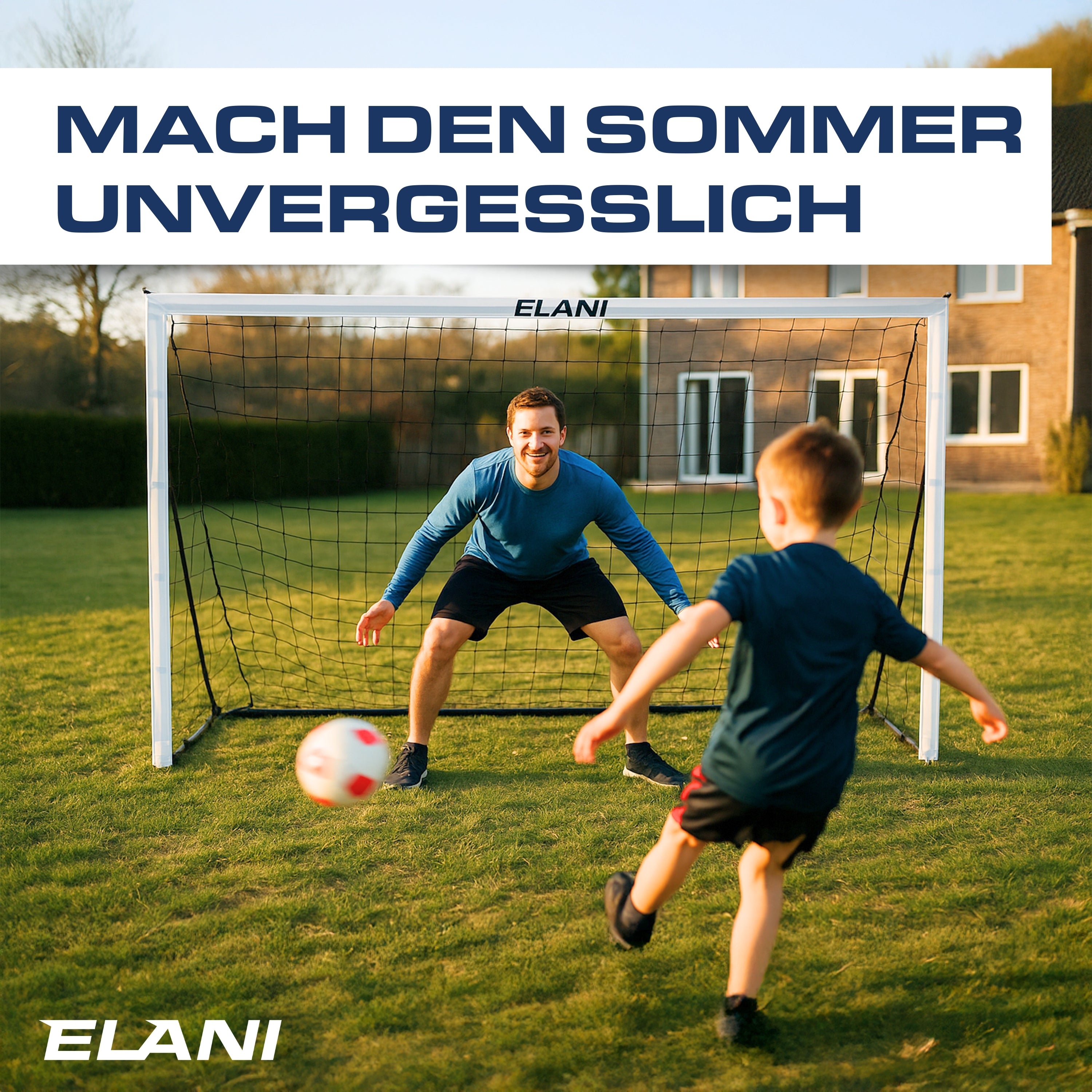Fußballtor 240x150 cm – Stabil, Wetterfest & mit Tragetasche | B-Ware (50 % Rabatt)