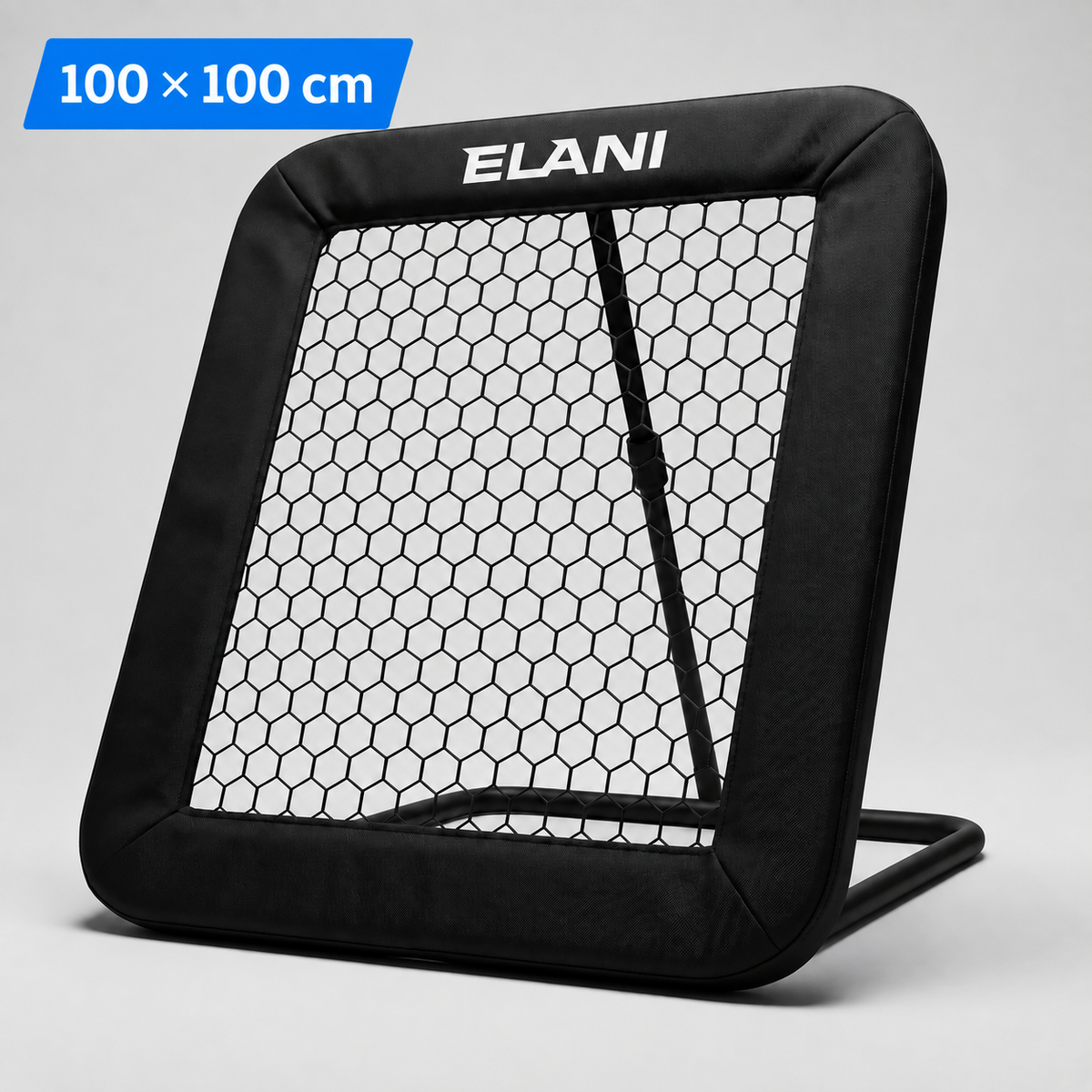 TouchPro Fußball Rebounder 100 x 100 cm – Rückprallnetz in schwarz