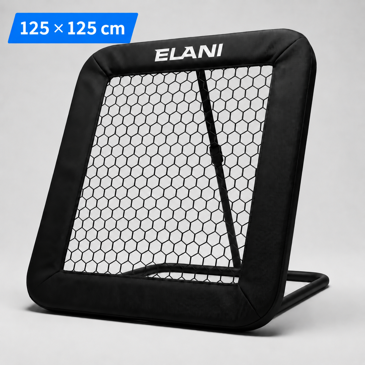TouchPro Fußball Rebounder 125 x 125 cm – Rückprallnetz in schwarz