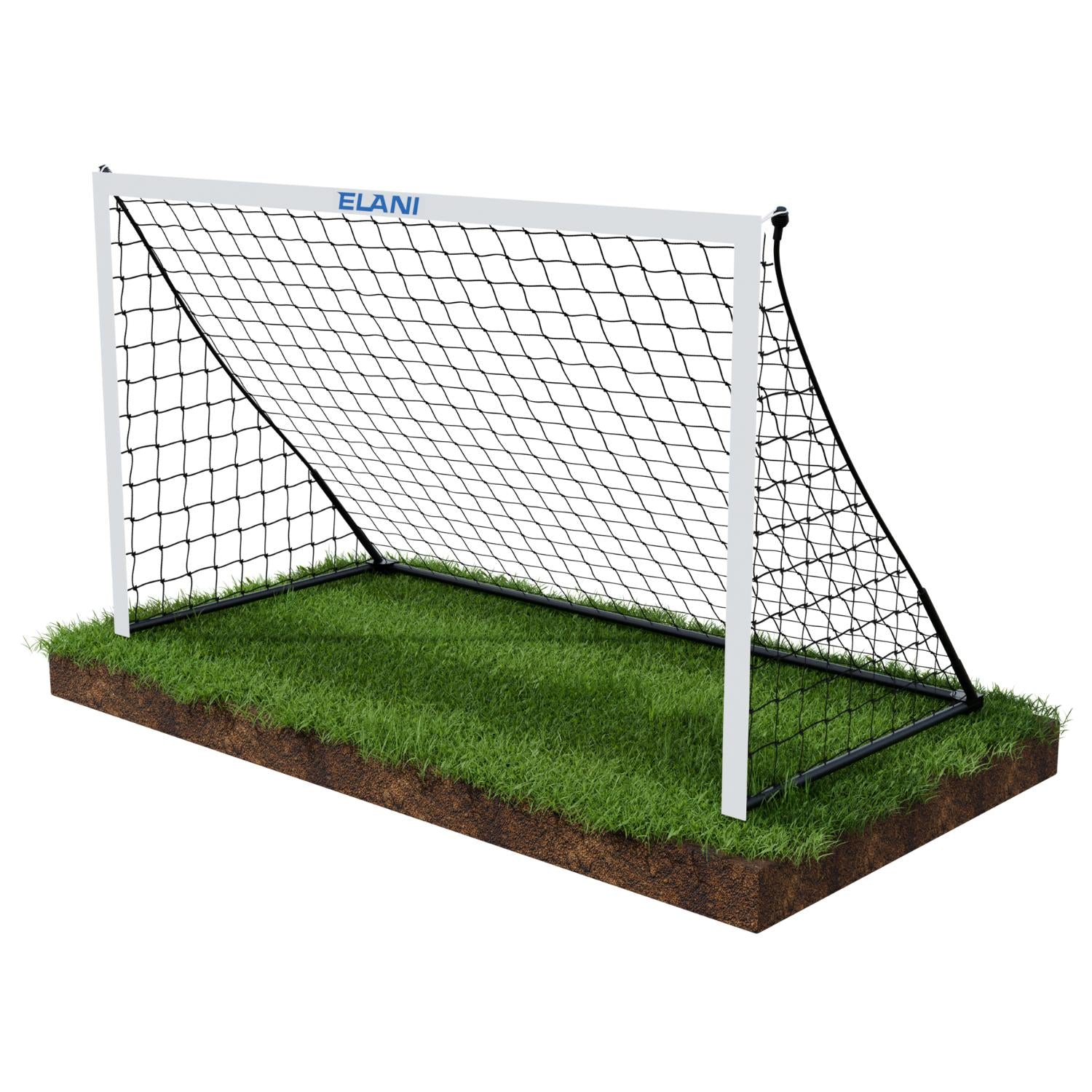 ELANI Fußballtor groß stabil 240x150cm wetterfest mit praktischer Tragetasche & 8 Heringen